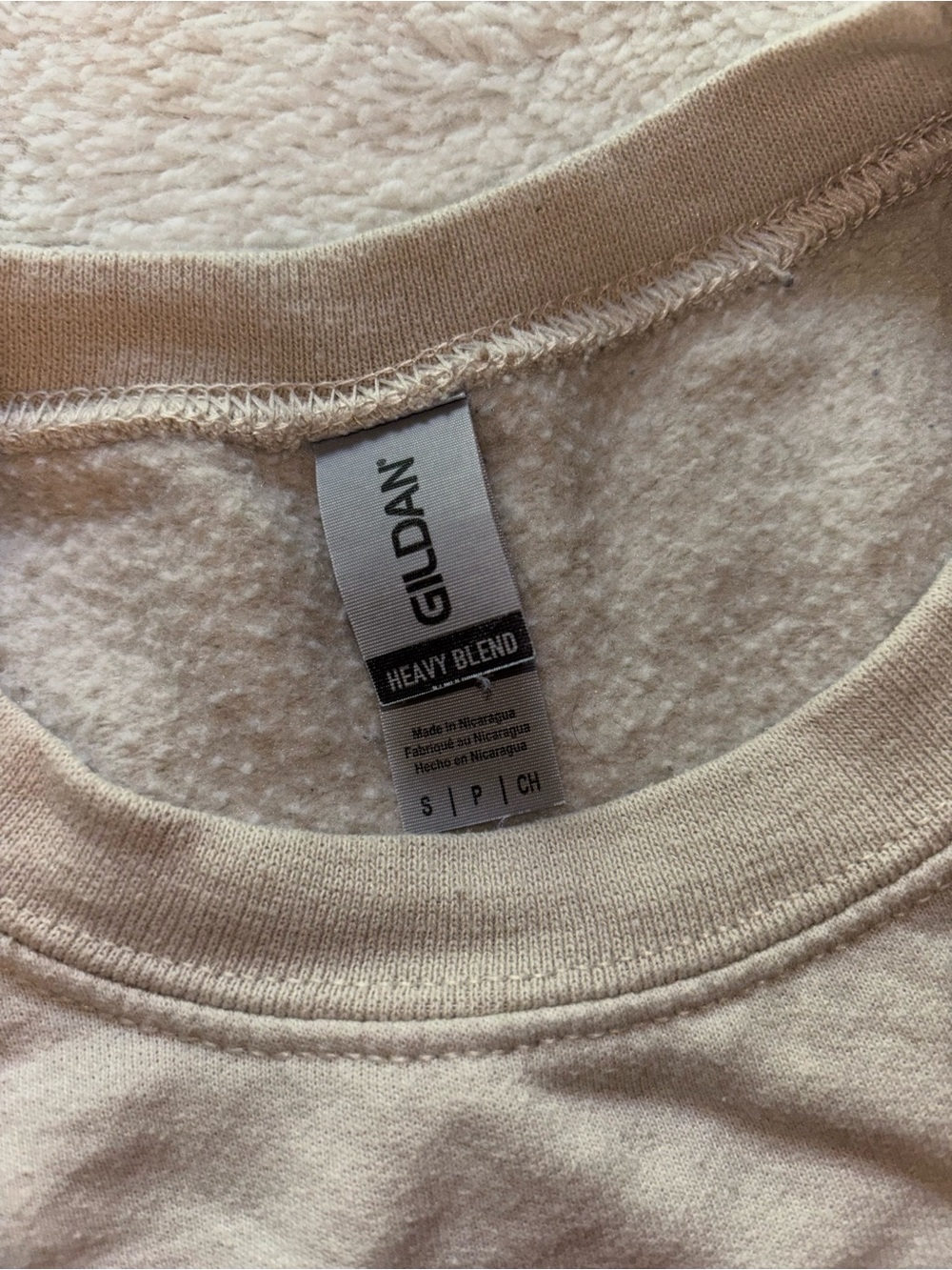 Preloved Gildan Cream Graphic MAMA Crewneck Sweater - Picture 3 of 5